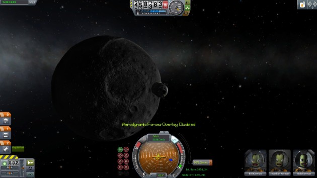 Sadly for the Kerbals, I found the one place in the universe where there's no Subway for them to eat at.