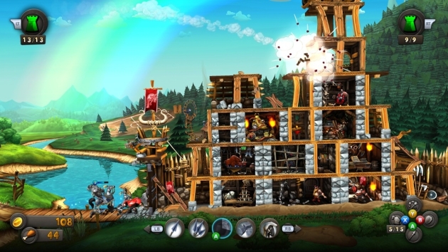 It looks a little Angry Birdsish, but the structures in CastleStorm take more than a couple shots to take down.  